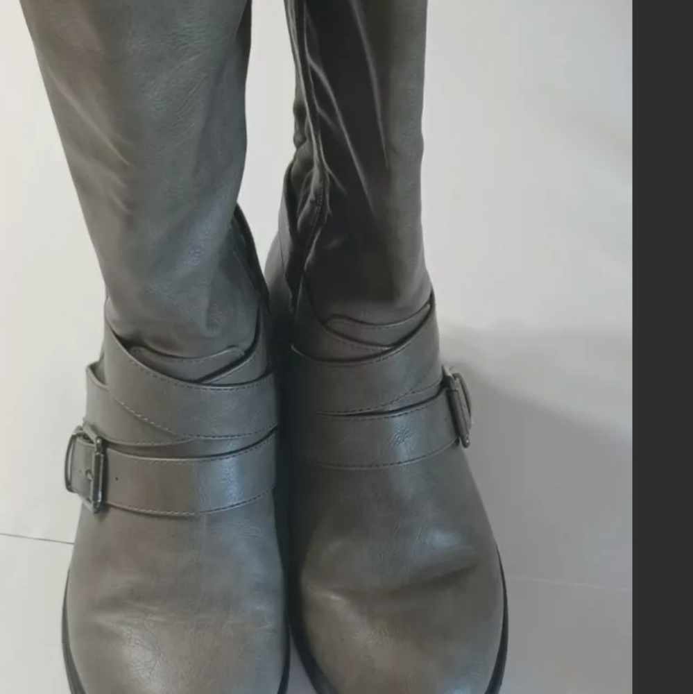 Torrid Knee High Wide Boots Gray